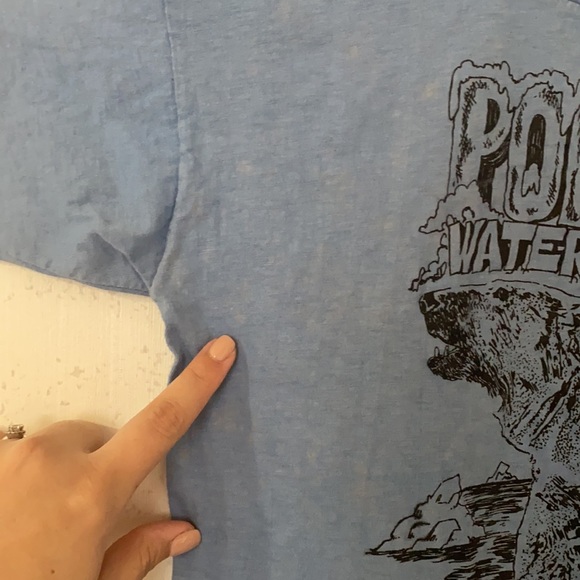 Vintage promo t-shirt for a Company in Edmonton AB. Light blue, size M. #YEG - Picture 7 of 9